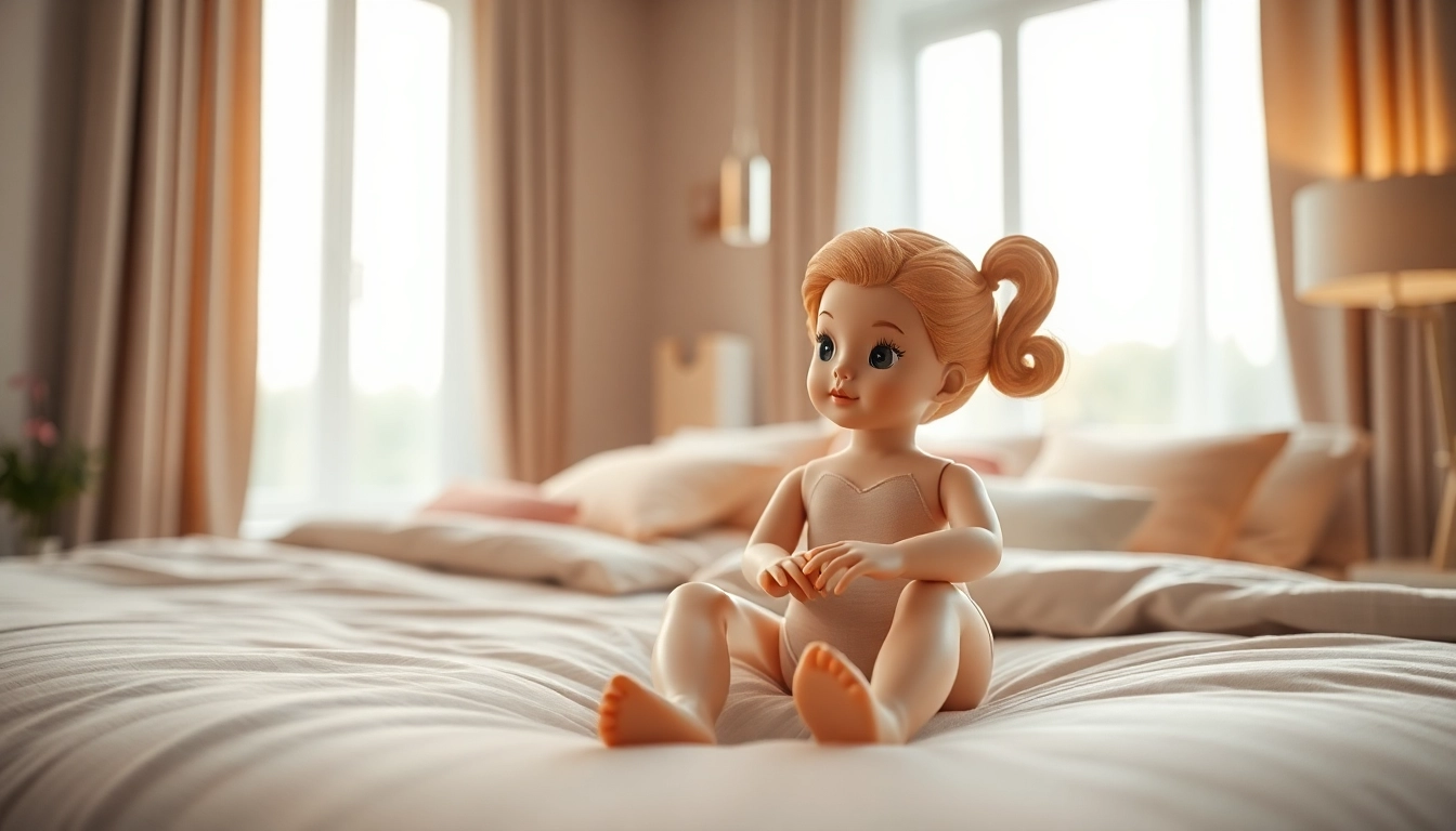 Erlebe die faszinierenden Details von Love Dolls in einem eleganten Schlafzimmer.