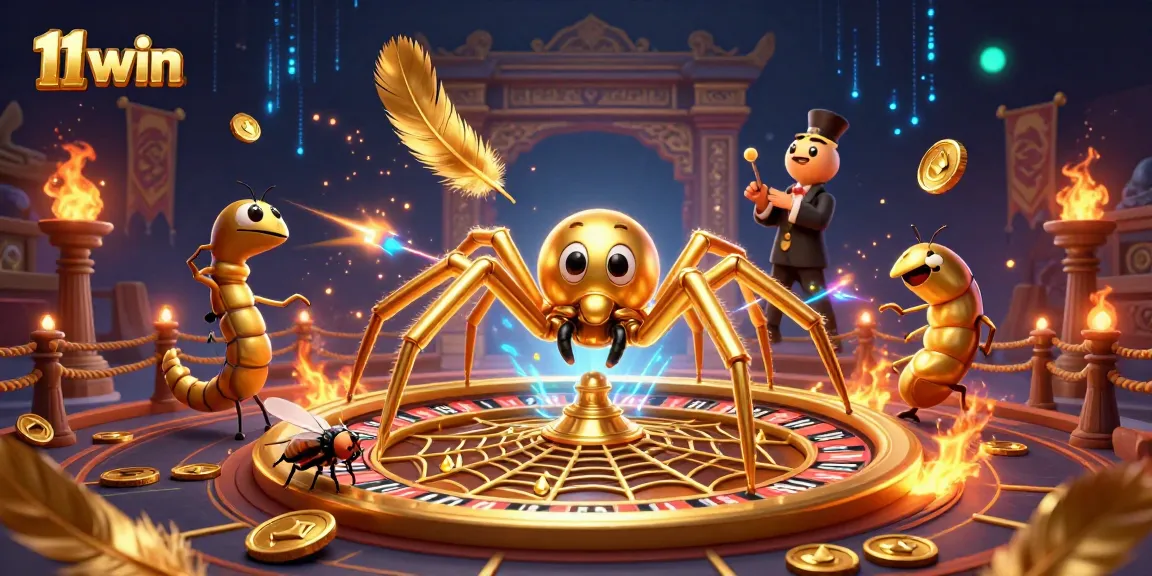 Bet on 11 win with an exciting roulette scene featuring cartoon characters playing in a dynamic casino.
