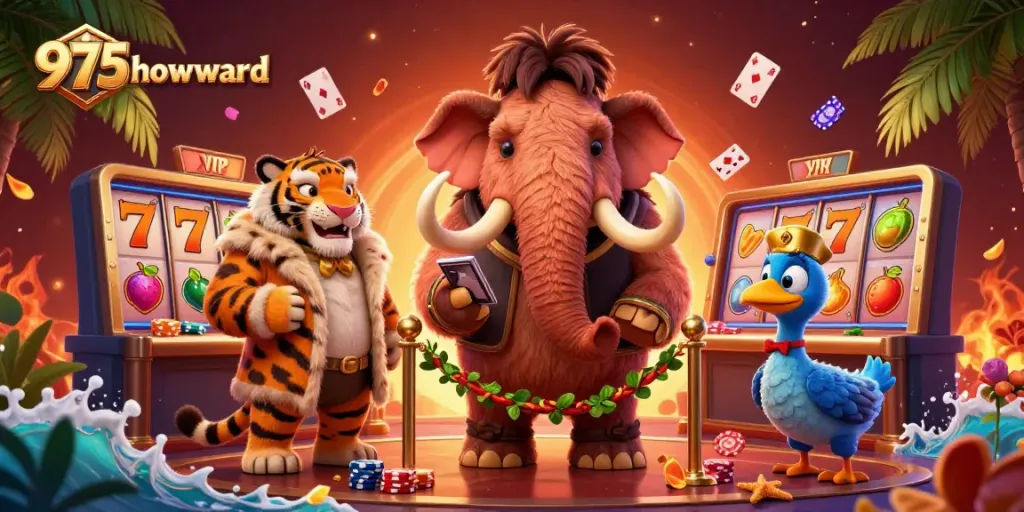 Experience the vibrant casino atmosphere at 975howard with dynamic characters and immersive gaming elements.
