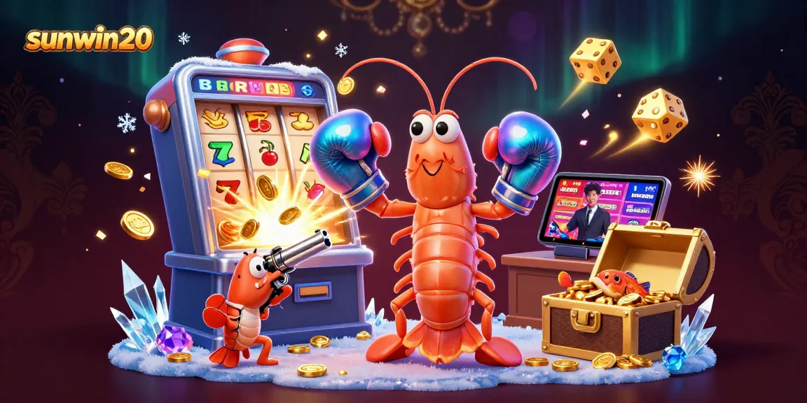 Win big at sunwin20 with an exciting slot jackpot explosion and vibrant casino elements.