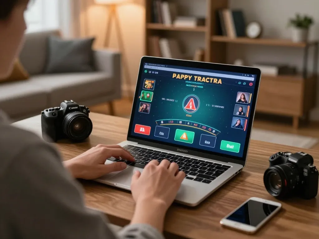 ee88go player experiencing an engaging online blackjack game in a modern home setup